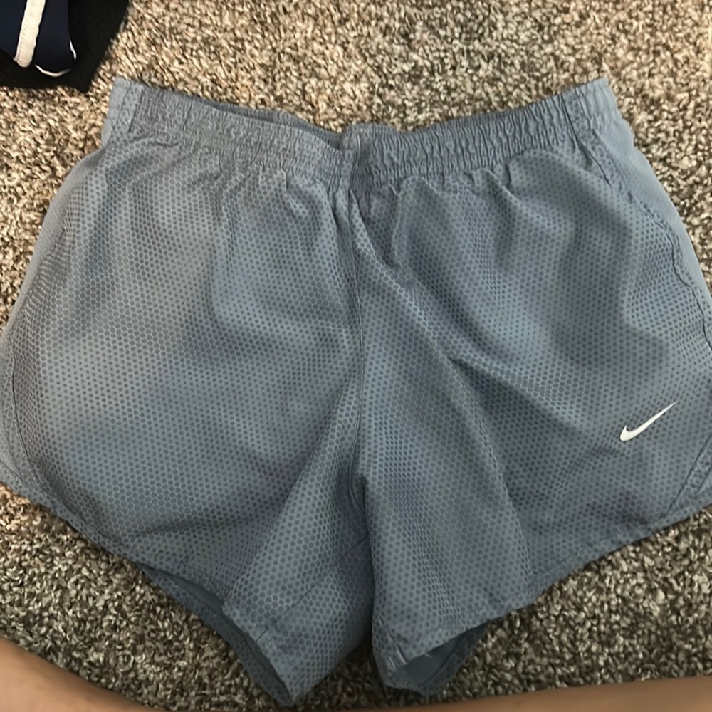 nike girls blue shorts